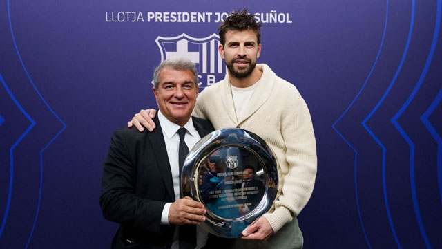 Ngôi sao kỳ cựu Gerard Pique bày tỏ sự ủng hộ mạnh mẽ với đương kim chủ tịch Barca, Juan Laporta