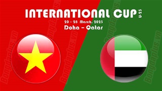 0h30 ngày 26/3: U23 Việt Nam vs U23 UAE