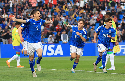 U20 Italia có chiến thắng vẻ vang trước U20 Brazil