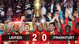 Kết quả RB Leipzig 2-0 Frankfurt: Nkunku tỏa sáng, Leipzig đăng quang Cúp Quốc gia Đức