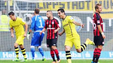 Frankfurt 1-2 Dortmund: Mkhitaryan đưa Dortmund lên đỉnh