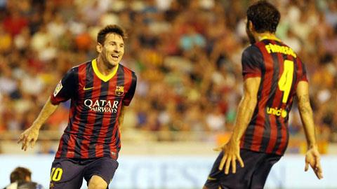 Đội hình tiêu biểu vòng 3 La Liga: Messi trở lại