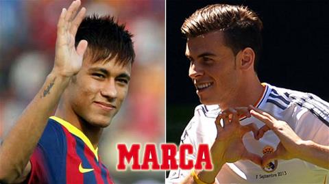 Độc giả Marca ủng hộ Bale hơn Neymar