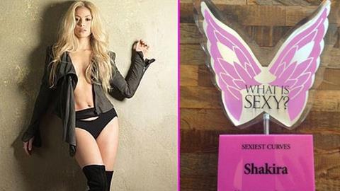Shakira nhận giải “Người đẹp có đường cong gợi cảm nhất”