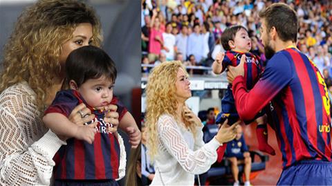Mẹ con Shakira tới Nou Camp cổ vũ bố Pique