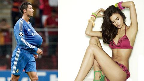 Irina dính bầu,  Ronaldo dính... clip sex?