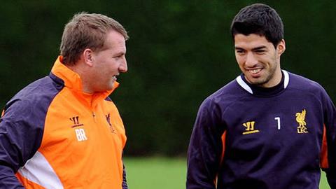 HLV Rodgers đón chào Luis Suarez trở lại Liverpool