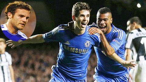 Chelsea: Số 10 Oscar, số 0 Mata