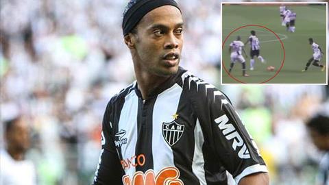 Pha đánh gót "dọn cỗ" tinh tế của Ronaldinho