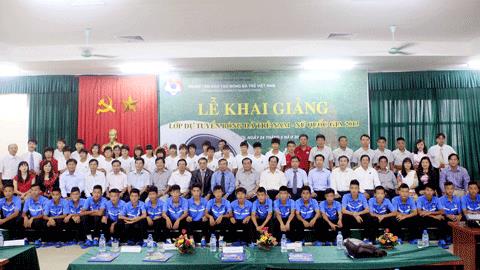 Khai giảng lớp dự tuyển bóng đá trẻ Quốc gia 2013