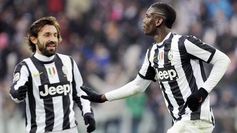 Juventus sắp "trói" Pogba và Pirlo