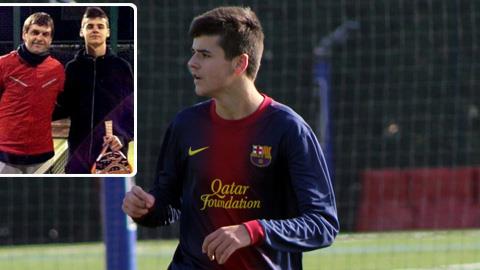 Mới 16 tuổi, con trai của Vilanova đã được tập cùng đội một của Barca