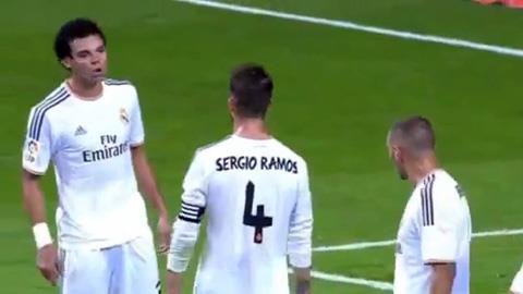 Pepe và Benzema tranh cãi gay gắt ngay trên sân