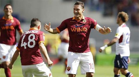 Inter 0-3 Roma: Totti thăng hoa