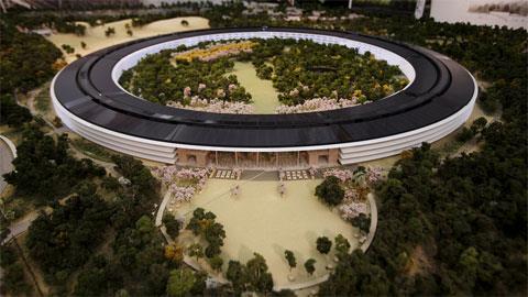 Hình ảnh mô hình trụ sở mới của Apple