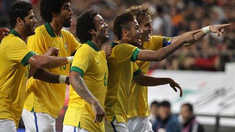 Neymar và Oscar giúp Brazil đánh bại Hàn Quốc 2-0
