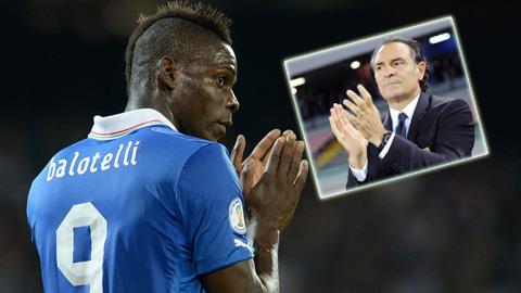 HLV Prandelli thừa nhận "bó tay" với Balotelli