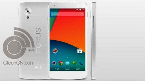 Nexus 5 sẽ có thêm màu trắng và ra mắt vào 28/10