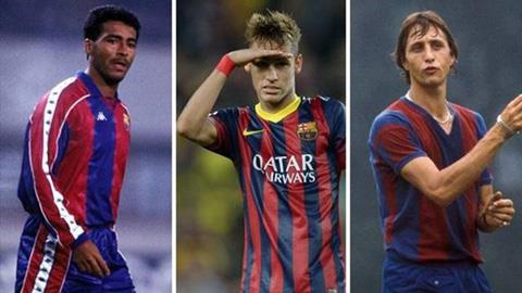 Neymar sánh ngang các huyền thoại của Barca