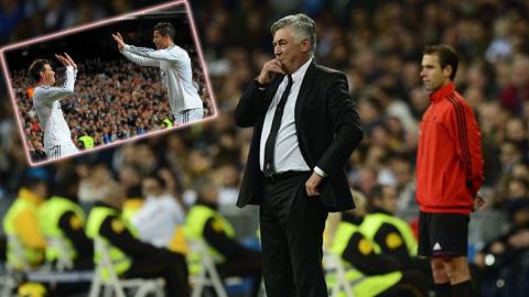 Ancelotti tâng bốc "đôi cánh thiên thần" Bale-Ronaldo