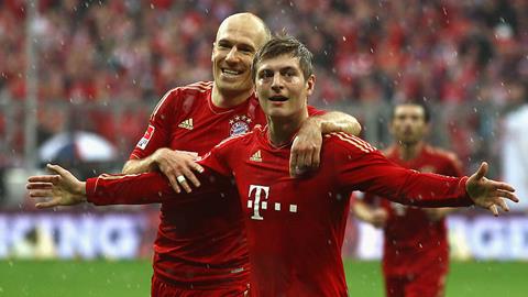 Robben và Kroos có thể lỡ trận Bayern gặp Hoffenheim