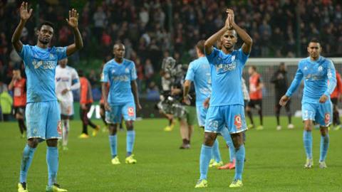 Vòng 12 Ligue 1: Marseille tiếp tục sảy chân