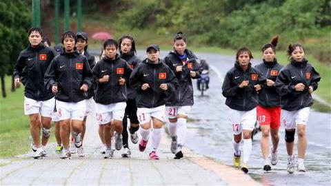 Đội tuyển bóng đá nữ sẽ tập huấn 2 tuần ở Trung Quốc