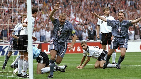 Trận cầu kinh điển: Đức loại chủ nhà Anh ở bán kết Euro 1996