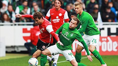 23h30 ngày 24/11, Werder Bremen vs Mainz 05