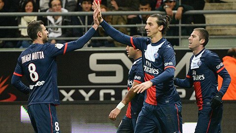 Vòng 14 Ligue: Ibrahimovic tỏa sáng, PSG thăng hoa