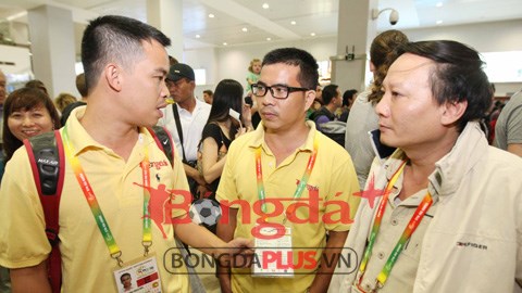 Những hình ảnh đầu tiên của Đoàn PV Báo Bóng đá tác nghiệp SEA Games 27 tại Myanmar
