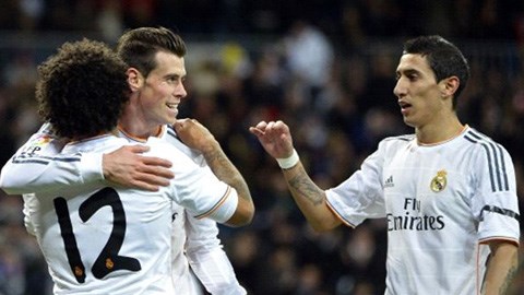 Bale lập hat-trick nhưng không xuất sắc bằng Di Maria