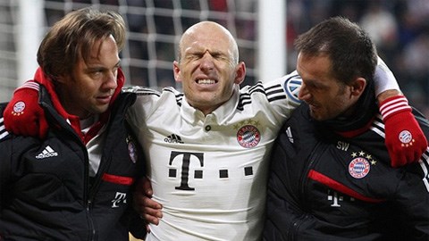 Tin giờ chót ngày 5/12: Bayern mất Robben 6 tuần vì chấn thương