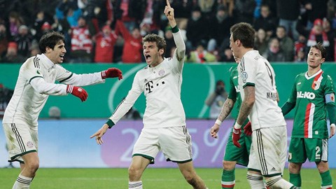 Bayern đặt suất tại tứ kết Cúp quốc gia Đức