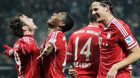 Vòng 16 Bundesliga: Bayern vô địch lượt đi