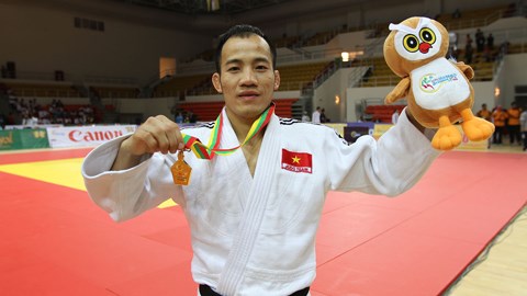 BongdaplusTV: VĐV Judo Hồ Ngân Giang giành HCV hạng 60kg nam