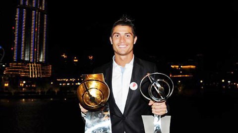 Ronaldo được đề cử giải Globe Soccer 2013
