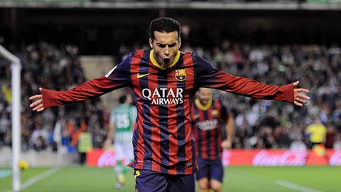 Chân sút chủ lực của Barca mùa này: Pedro sánh ngang Alexis Sanchez