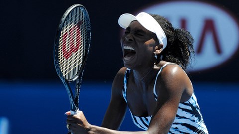 Vòng 1 Australia Open 2014: Cú sốc Venus Williams!