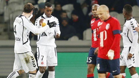 Chia điểm với Reims, Lille bỏ lỡ cơ hội lên nhì bảng