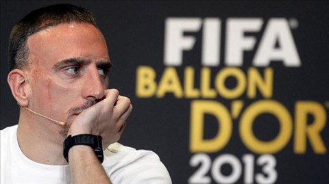 Ribery thừa nhận "rất buồn" vì lỡ cơ hội giành Quả bóng vàng