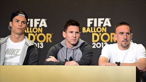 Gala trao Quả bóng Vàng 2013: Ronaldo vượt mặt Messi và Ribery!
