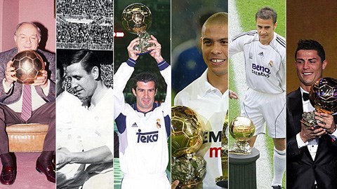 Nhìn lại những Quả bóng Vàng của Real Madrid