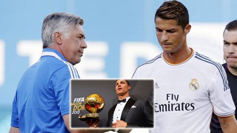 Thử thách mới cho Ancelotti: Làm cách nào giúp Ronaldo bảo vệ QBV?