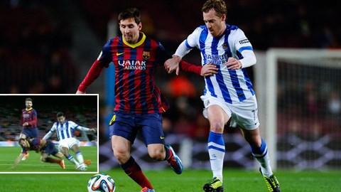 Pha "xâu kim" điệu nghệ của Messi