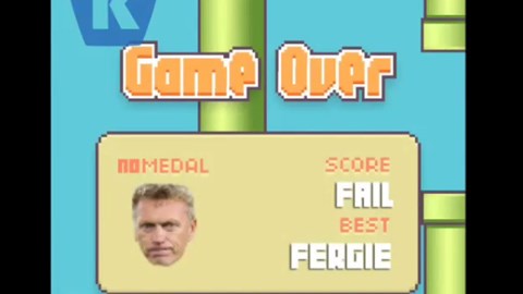 David Moyes bị chế thành Flappy Bird