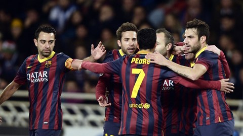 Sociedad 1-1 Barca: Messi hội ngộ Ronaldo ở chung kết