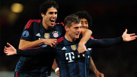 Chấm điểm trận Arsenal 0-2 Bayern: Rực sáng Toni Kroos