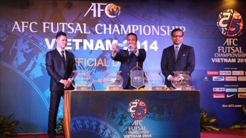 Bốc thăm VCK futsal châu Á 2014: ĐT Việt Nam "sáng cửa" vượt qua vòng bảng