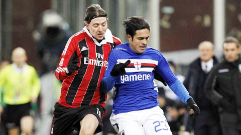 21h00 ngày 23/2, Sampdoria vs Milan: Cuộc hành quân không đúng lúc